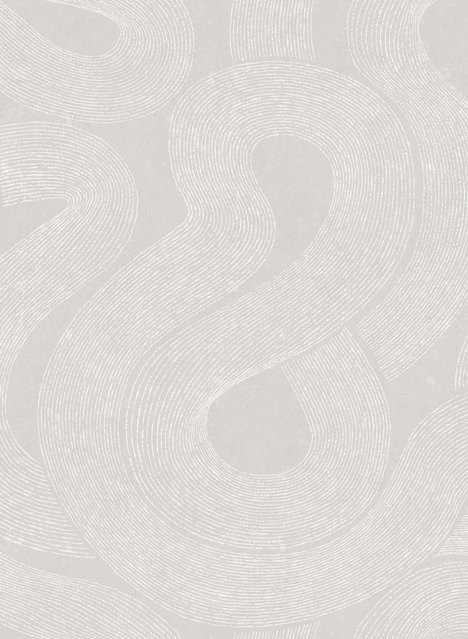 Sandberg Mural Zen Tapete Vlies in Grau minimalistisches Design - Bild 1