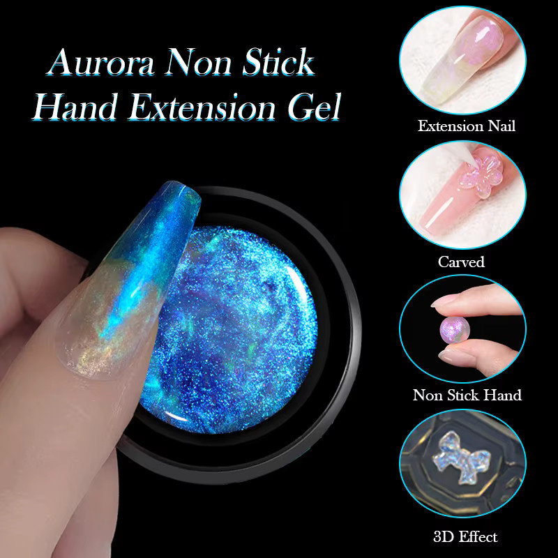 LILYCUTE Extension Gel, 7 ml, Glänzend, Aurora Effekt - Bild 5