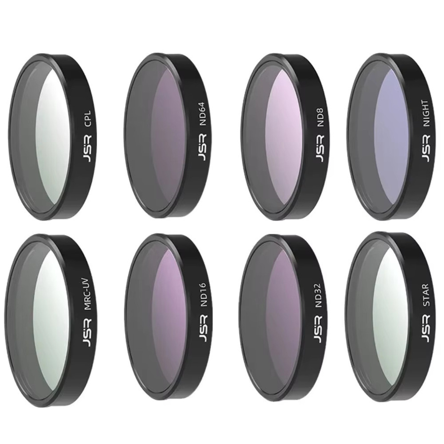 DJI OSMO Nano Objektiv Filter Set Schwarz mit PL, UV, ND8, ND16 und ND32 Filtern für Kamera-Zubehör - Bild 5