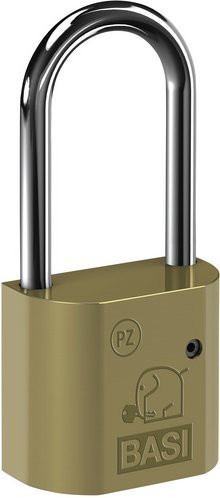 BASI Vorhangschloss VHS PZ in Gold mit Messinggehäuse - Bild 2