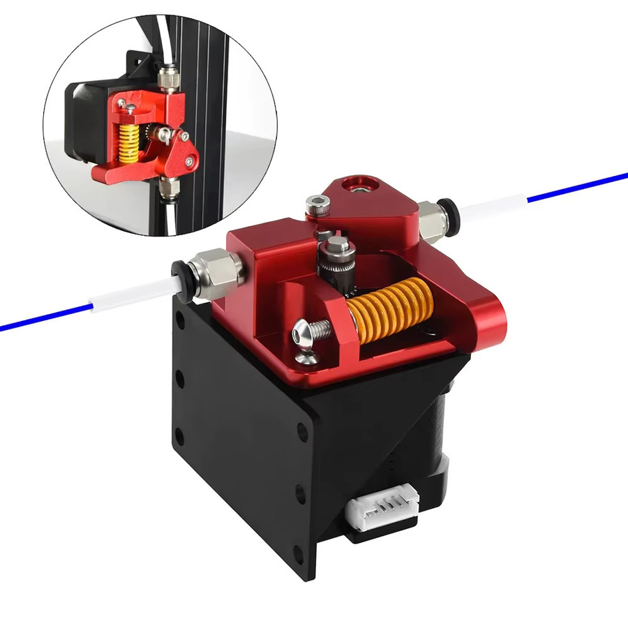 TWO TREES MK8 Dual-Getriebe-Extruder mit Doppelrollen in Rot für CR10 PRO und CR10S PRO 3D-Drucker-Zubehör - Bild 4
