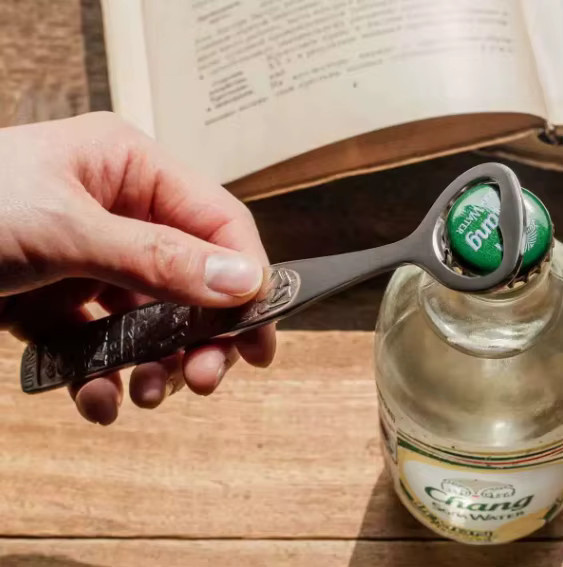 Exquisiter Luxus-Flaschenöffner aus Edelstahl in Herzform, Farbe Silber - Bild 2