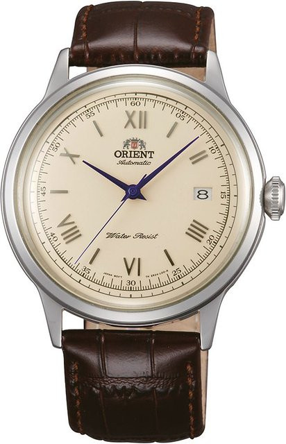 Orient Automatik Herrenuhr, Edelstahl, 41 mm, Leder, Silber - Bild 1