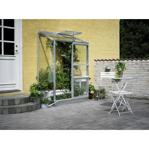 Halls Gewächshaus Altan 2 mit 2 Sektionen aus Blankglas in Silber, B/T: 132 x 69 cm - Bild 2