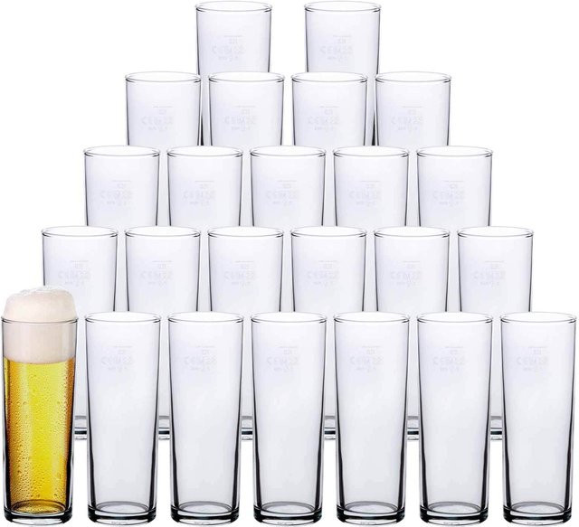 Van Well Kölschgläser Stange, transparent, 24er Set, 0,2 l - Bild 1