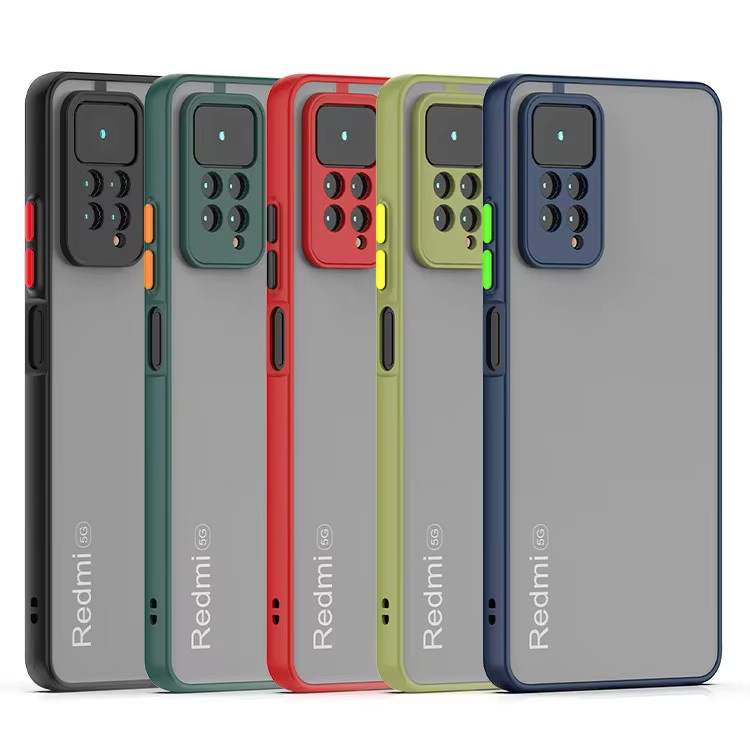 Stoßfeste Handyhülle für Xiaomi Redmi Note 11 Pro Note 10 10s 11 11s 12s 12 Pro Plus mit Soft-TPU-Rahmen und Hard-Back in Schwarz - Bild 4