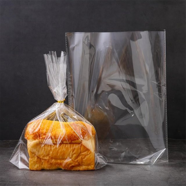 Transparente Plastiktüten für Toastbrot und Lebensmittel, mattierte Beutel als Backzubehör oder Geschenktüten für Hochzeiten und Partys, 100 Stück - Bild 1