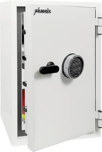 Phoenix Fortress Pro SS1463E Sicherheits- und Feuerschutztresor mit elektronischem Schloss, Sicherheitsstufe S2, Farbe: Weiß, B/T/H: 44,0 x 42,0 x 65,0 cm - Bild 1