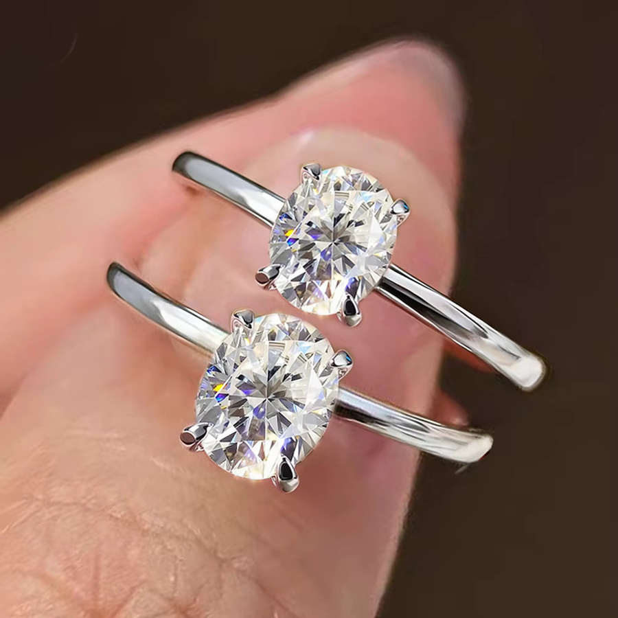 COSYA Moissanit-Ring, 925 Silber, Damen - Bild 5