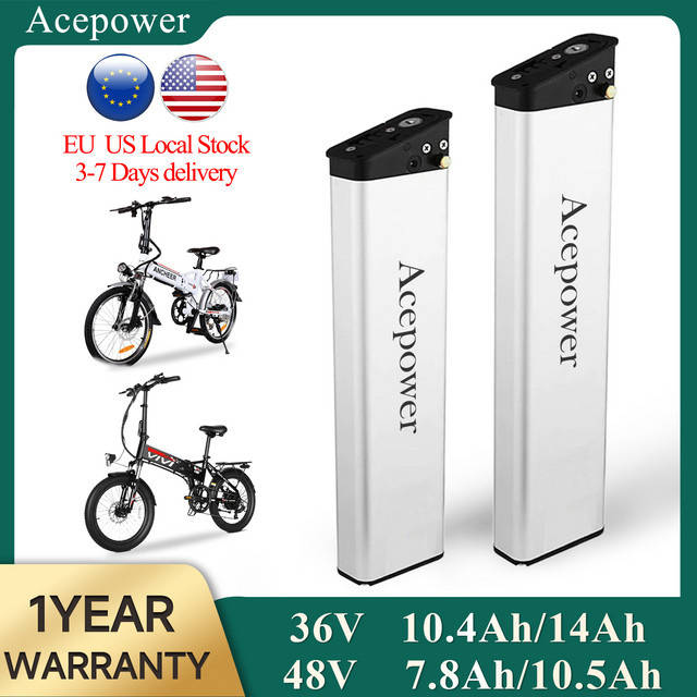 ANCHEER Elektrofahrrad-Akku DCH014 in Silber für AM1908 Zipper Z4 Panda XL und VIVI F20 FM20 Modelle - Bild 1