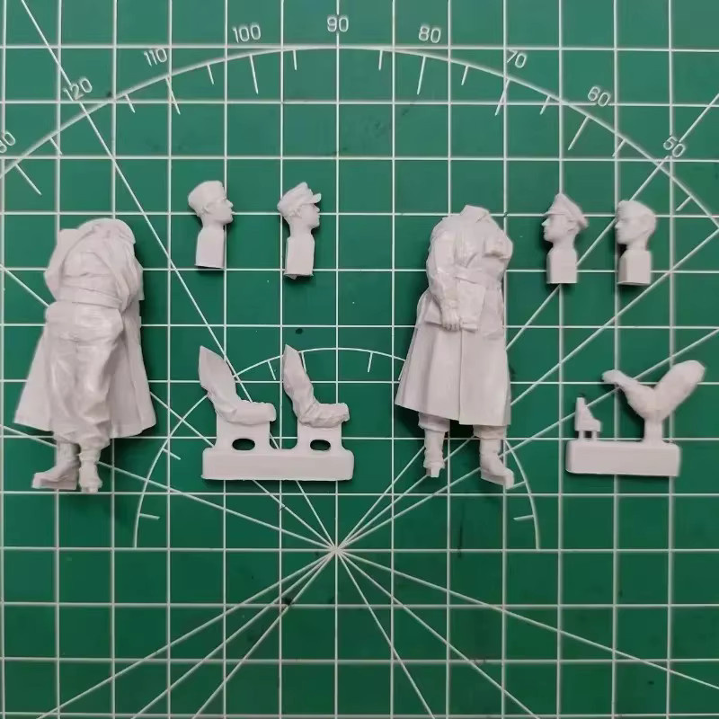 BAANFU Harzfiguren-Montagemodellbausatz, Militär, 2-teiliges Set, Maßstab 1:35 - Bild 2