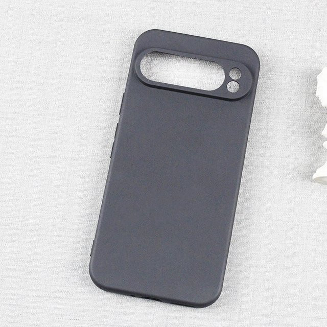 Silikon Handyhülle für Google Pixel 8A in Schwarz mit mattem Bumper Soft Cover Case - Bild 1