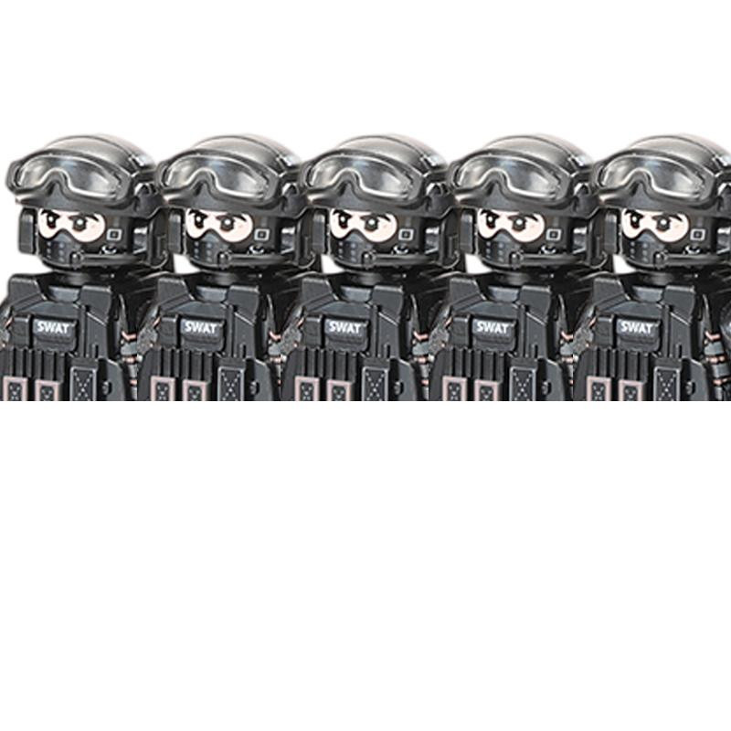 Yiran toy Stadtpolizei China Sturmsoldat SWAT Figuren Bausteine - Bild 3