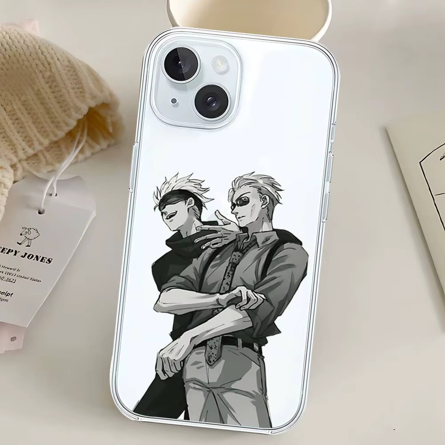 Transparente Anime Jujutsu Kaisen Handyhülle für iPhone 11 12 13 14 15 16 17 Pro Max und andere Modelle - Bild 6