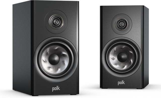 Polk Audio R100BK Klein- und Regallautsprecher, Paar, schwarz - Bild 1