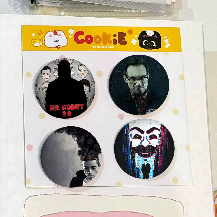 Bilibili Roboter Abzeichen, Weißblech, Pin Brosche, Unisex - Bild 5