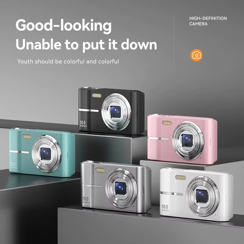 Xiaomi 4K Digitalkamera mit 50MP Auflösung und 16X Zoom in Pink - Bild 4