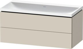Duravit L-Cube Möbel-Set Wandhängend, Beige, B: 100 cm, T: 48 cm, H: 48 cm - Bild 1