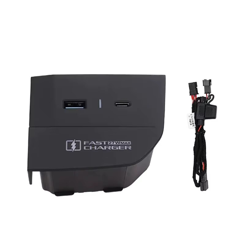 Carinway USB Typ-C Schnellladegerät für BMW G42 G20 G21 G22 G23 G26 G28 I3 I4 in Schwarz - Bild 5