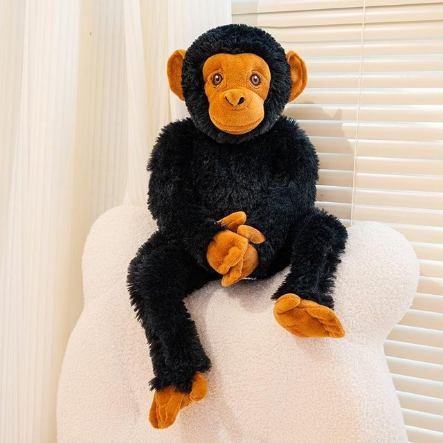 Yiran Health & Beauty Orang-Utan Plüschtier, Schwarz, 50cm, ab 0 Jahren - Bild 1
