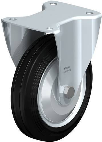 Blickle Bockrolle B-RD 182R-FA in Schwarz mit 180 mm Rad-Durchmesser und 300 kg Tragfähigkeit - Bild 1