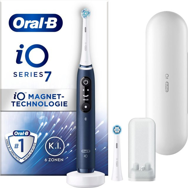 Oral-B iO Series 7 Elektrische Zahnbürste, Sapphire Blue, Unisex - Bild 1