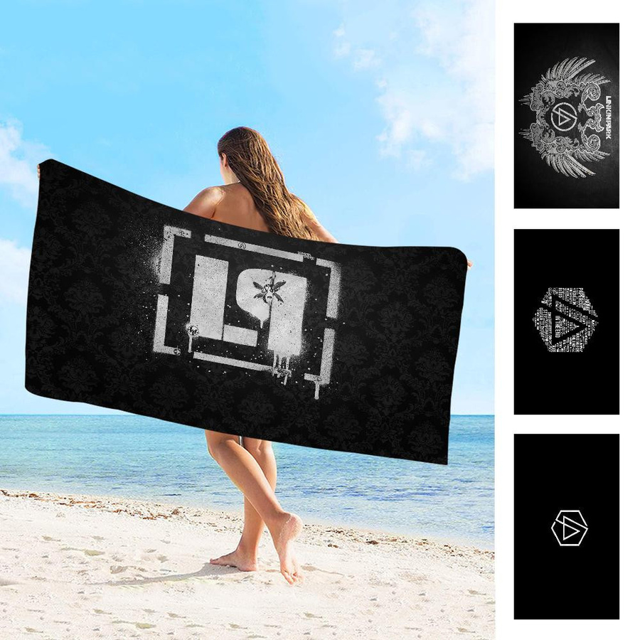 Linkin Park Mikrofaser Strandtuch, Saugfähiges und weiches Handtuch für Strand, Yoga und Sport, Breite: 45 cm, Höhe: 90 cm - Bild 2