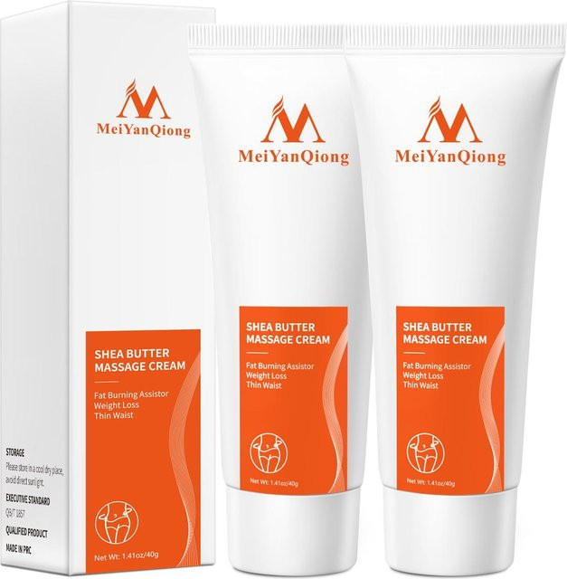 MeiYanQiong Shea Firm Body Massage Cream, 2er Pack, mit Kollagen und Hyaluronsäure - Bild 1