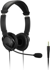 Kensington Hi-Fi On-Ear Kopfhörer mit Mikrofon, kabelgebunden, 3,5 mm Klinkenanschluss, Schwarz (K33597WW) - Bild 1