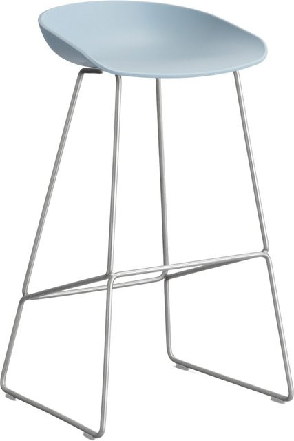 HAY About A Stool AAS 38 Hocker in Blau aus Stahl und Polypropylen - Bild 1