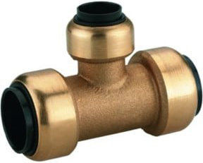 Schneider Electric T-Steckverbinder STV-TS28 aus Messing in Gold - Bild 1