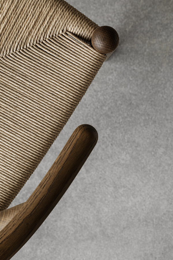 Carl Hansen & Søn CH24 Y Wishbone Stuhl aus Eiche und Papierkordel in Braun - Bild 3