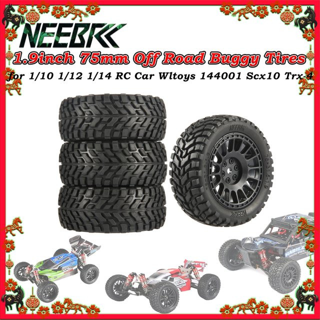 NEEBRC Offroad-Buggy-Reifen, 75mm, 1,9 Zoll, mit 12mm Sechskantnaben - Bild 1