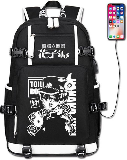 3-teiliges Schulrucksack-Set in Schwarz aus Oxford-Stoff mit Schultasche und Federmäppchen - Bild 1