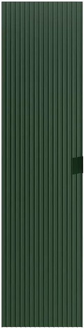 Badschrank Zevini in Grün mit Rillenstruktur und mattem Finish, Wandmontage, B: 35 cm, H: 140 cm, T: 25 cm - Bild 1