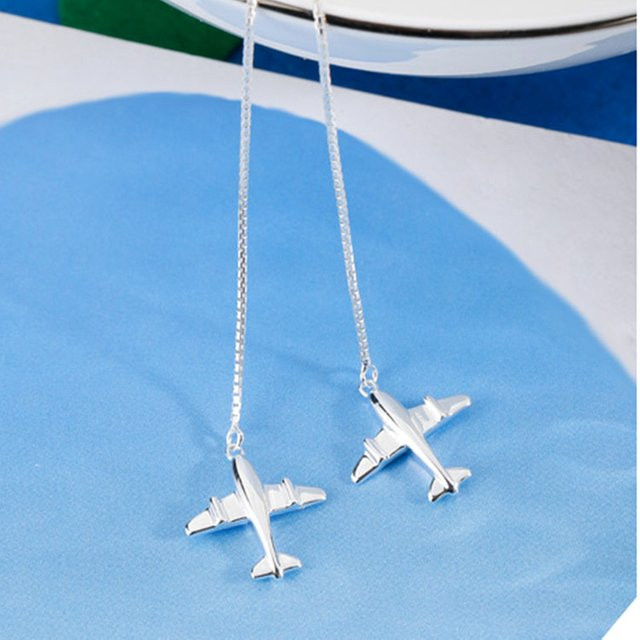 GaGa-Duck Ohrringe, Flugzeug, 925 Silber, Damen - Bild 1