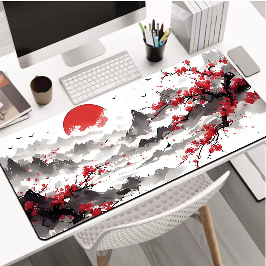 Japanisches Sakura Mauspad in Multicolour für Gaming und Büro - Bild 2