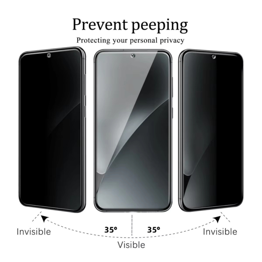 3er-Pack miaotiemo Anti-Spionage Displayschutzfolie aus gehärtetem Glas für Google Pixel 10, 10 Pro, 10 XL, 9, 9 Pro, 8, 8A, 7, 7a (4G/5G kompatibel) - Bild 2