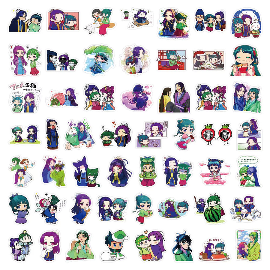 Bandai Apothecary Diaries Anime Aufkleber Set Maomao Cartoon Sticker in Multicolor - Bild 4