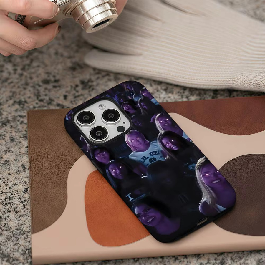 Lil U-Uzi Vert Eternal Atake 222 Handyhülle für iPhone 17 16 15 14 13 12 Pro Max Plus in Weiß und Lila mit glänzender HD-Doppelschicht-Flüssighartschale - Bild 4