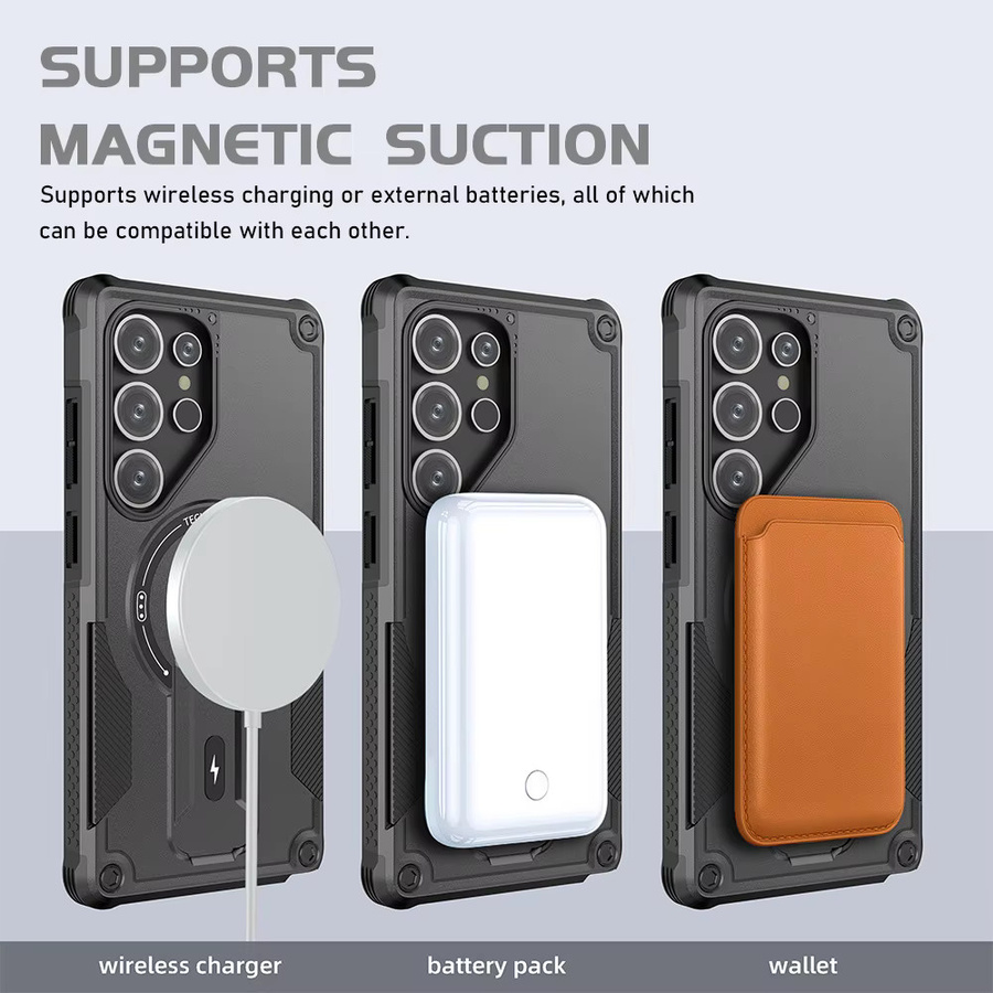 Magnetische Mecha Handyhülle für Samsung Galaxy S25 Ultra 5G A56 5G A07 A55 S24 Ultra A36 5G A54 A16 A06 A05s A26 Cover in Blau - Bild 4