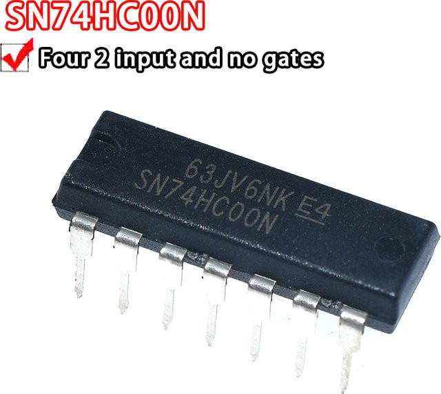 10 Stück Logik-ICs Si Tai&SH Set SN74HC00N SN74HC02N SN74HC03N SN74HC04N SN74HC125N SN74HC164N SN74HC06N DIP14 Schwarz - Bild 1