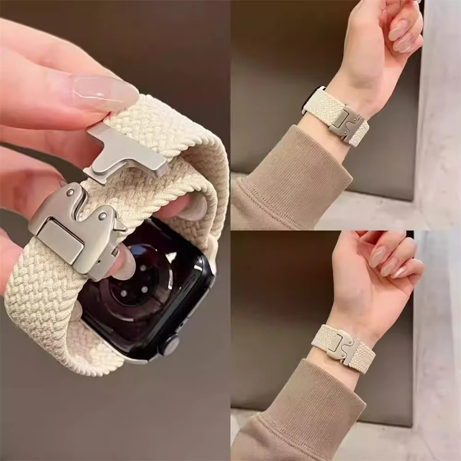 NEY Uhrenarmband Textil/NATO, Weiß, Unisex - Bild 3