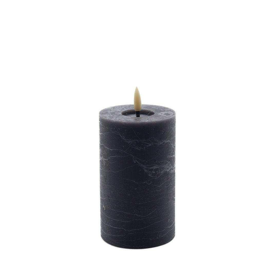 Mansion atmosphere LED-Kerze Rustic in Grau, Höhe: 12,5 cm, Breite: 7,5 cm, Tiefe: 7,5 cm - Bild 1