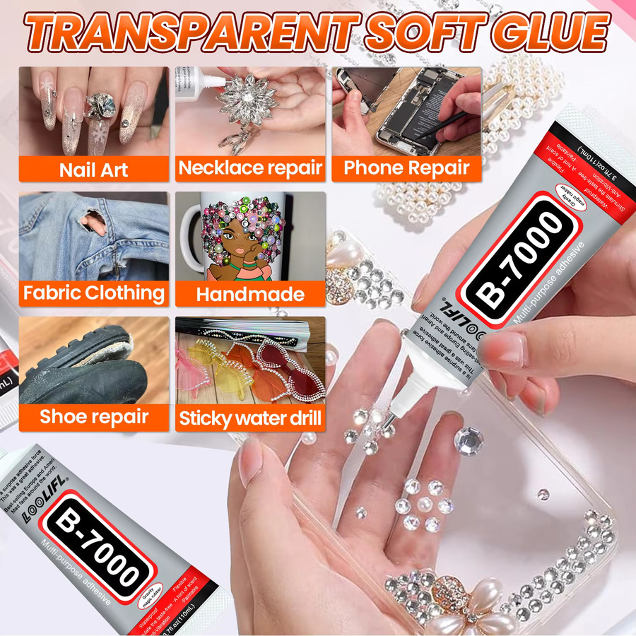 Loolifl B-7000 Superkleber Transparent 15ml für Epoxidharz, Handy-Reparaturen und Handwerk - Bild 2