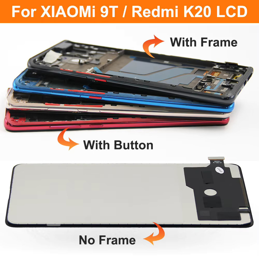 Xiaomi LCD Display Touchscreen Digitizer Montage mit 6,39 Zoll AMOLED Display in Schwarz für Mi 9T Mi 9T Pro Redmi K20 K20 Pro M1903F10G Ersatz - Bild 2