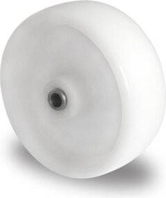 CASCOO Gleitlager Serie N0N0 aus Edelstahl mit Rad Durchmesser: 100 mm in Weiß - Bild 1
