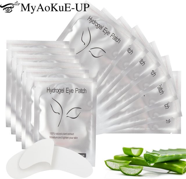 myaokue-up Wimpern Patch Hydrogel Augenpads, 50 Paare, Damen - Bild 1