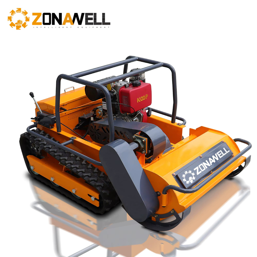 ZONAWELL Diesel-Ferngesteuerter Raupenmäher mit 4-Takt-Motor und Nullwendekreis-Funktion - Bild 3