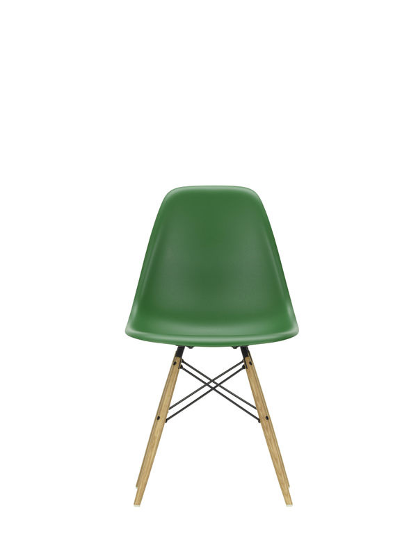 Vitra DSW Eames Plastic Side Chair in Grün aus Kunststoff und Holz mit mattem Finish - Bild 2